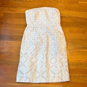 J. Crew Strapless Cream Dress